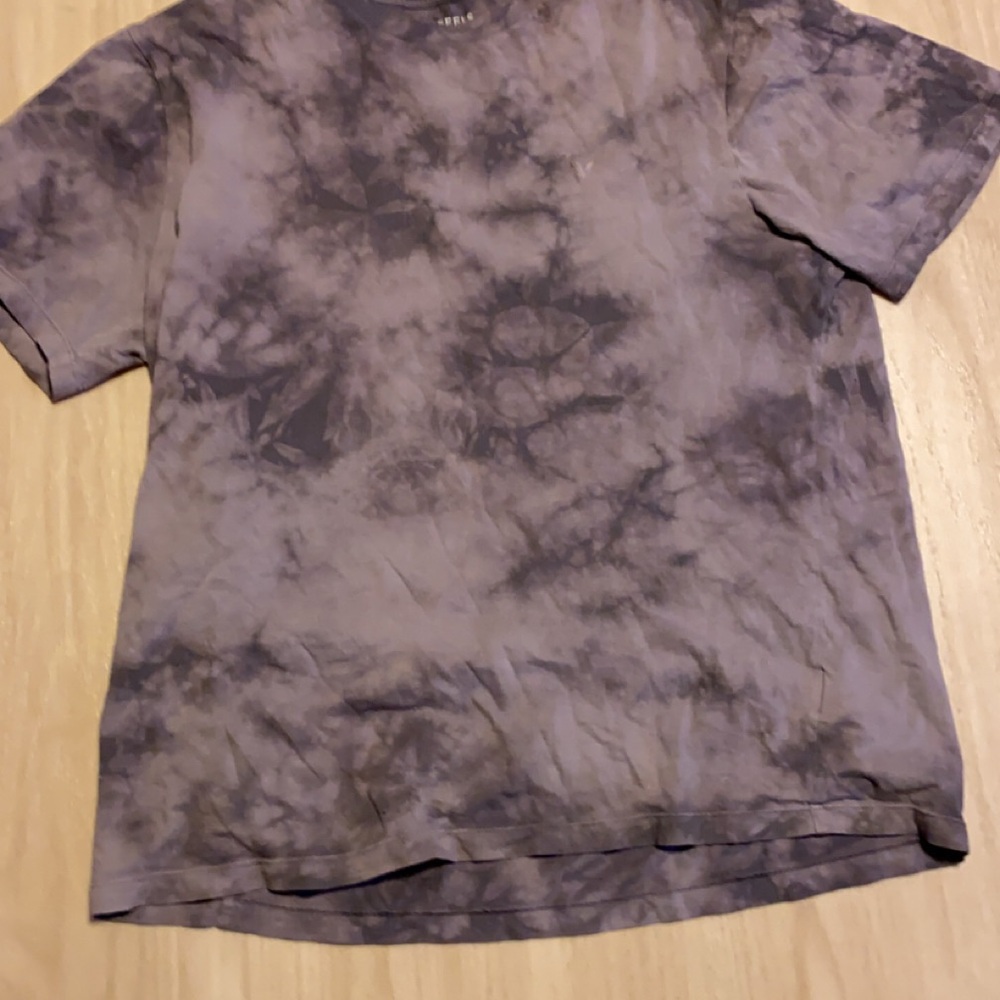 American Eagle Outfitters Men's Short Sleeve Tie-Dye Tee - Gray & Purple